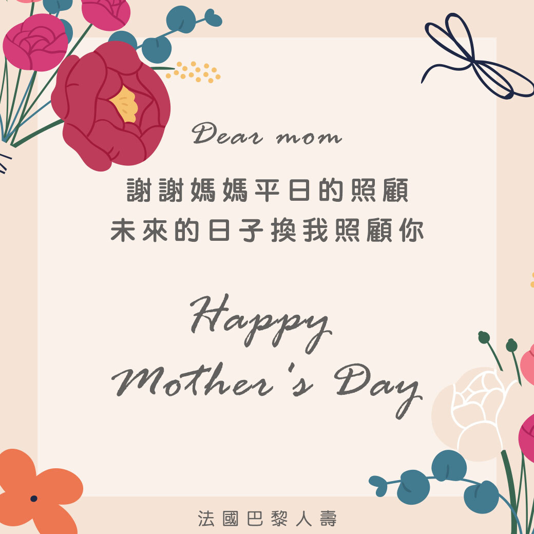 Mother's Day card with roses